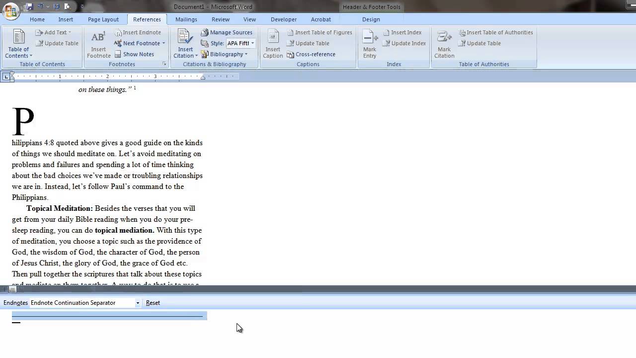 in-line citations in word for mac 2011